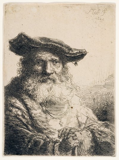 Alter Mann mit fließendem Bart, 1642 von Ferdinand Bol